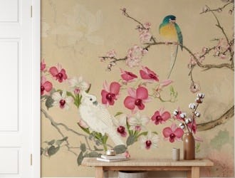 Floral Chinoiserie Cockatoo