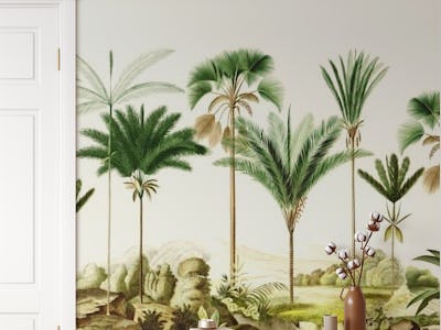 Vintage palm trees