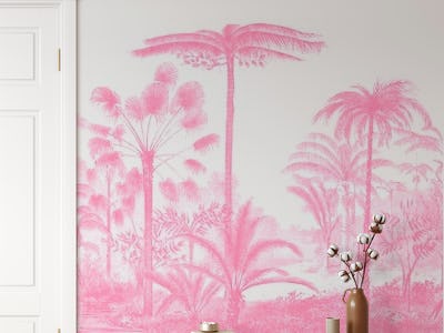 Pink vintage jungle