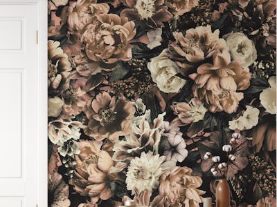 Floral Baroque Opulence Ivory Beige
