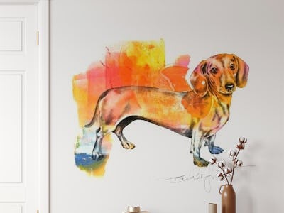 Wiener Dog Dachshund Art