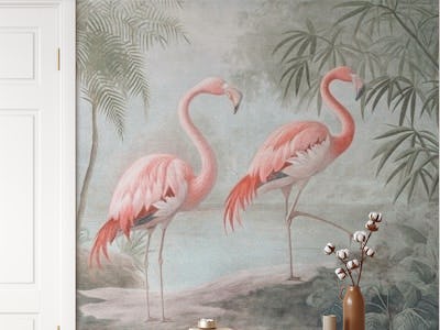 Flamingo Bros Vintage Painting