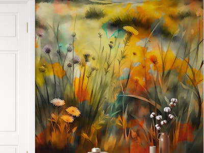 Floral Abstract Watercolor