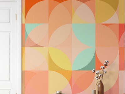 Mid Century Bauhaus Round Geometry
