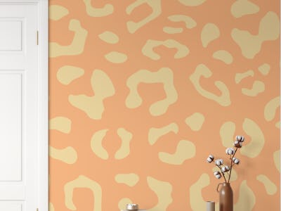 Blush Beige Abstract Animal Shapes