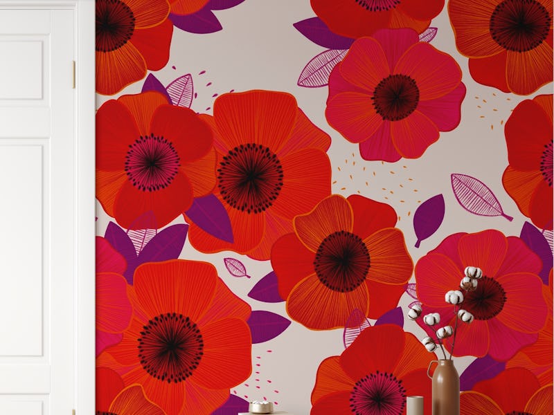 Hand-drawn Poppies