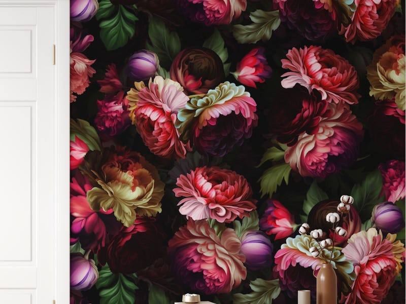 Dark Baroque Flower Midnight Garden