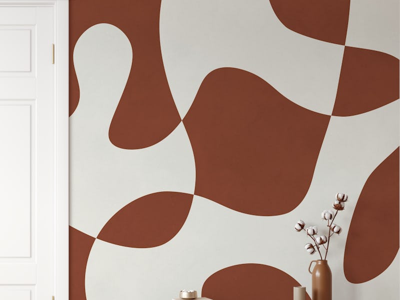 Brown and white organic design 1
