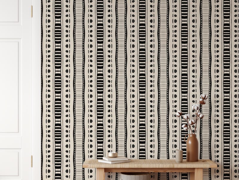 Black and White Tribal Pattern