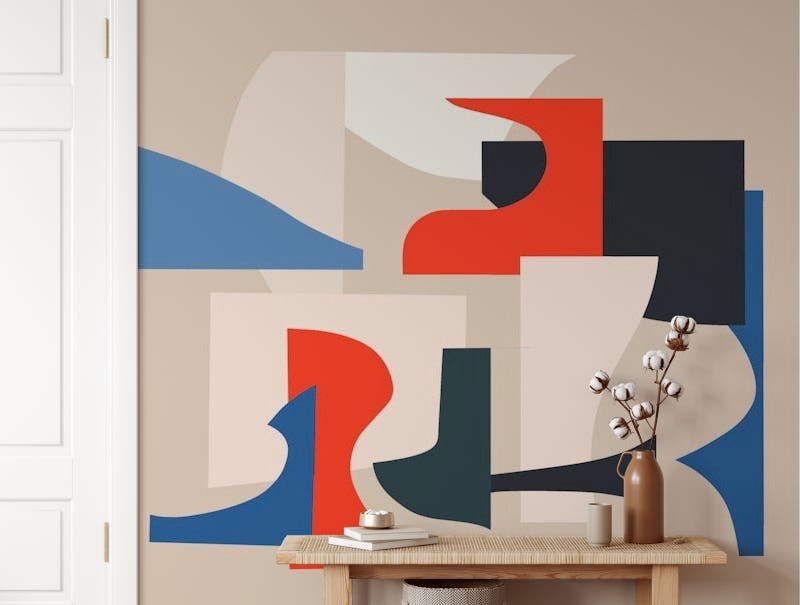 Colorful abstract cutouts