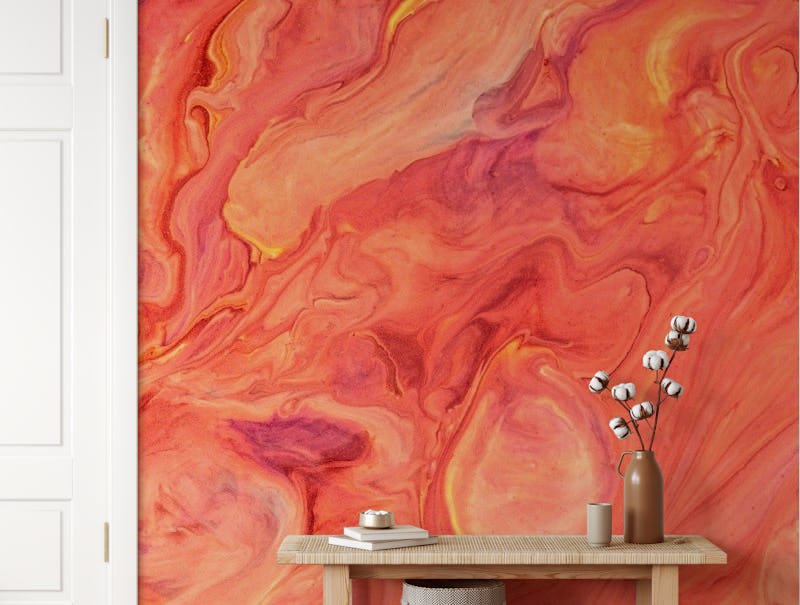 Red coral marble