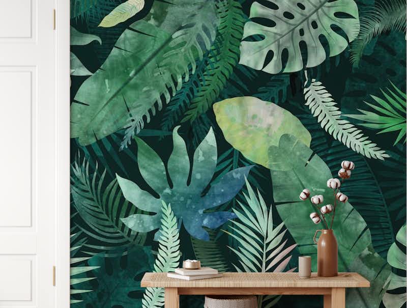 Tropical leaf wallpaper