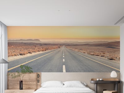 Desert road in Israel