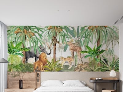 Vintage Jungle Africa Safari