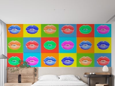 Colored lips