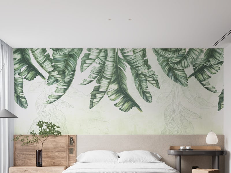 Vibrant Tropical Leaf Design