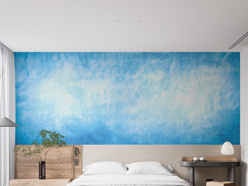 Blue concrete