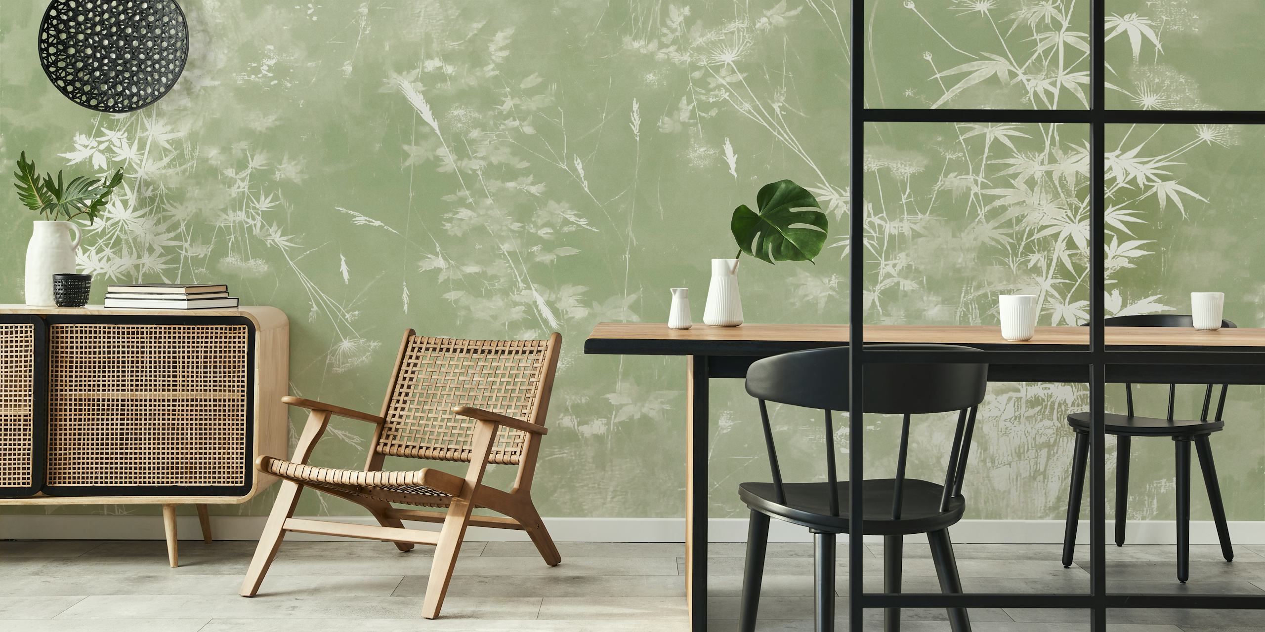 Zen Garden Serenity wallpaper in a room