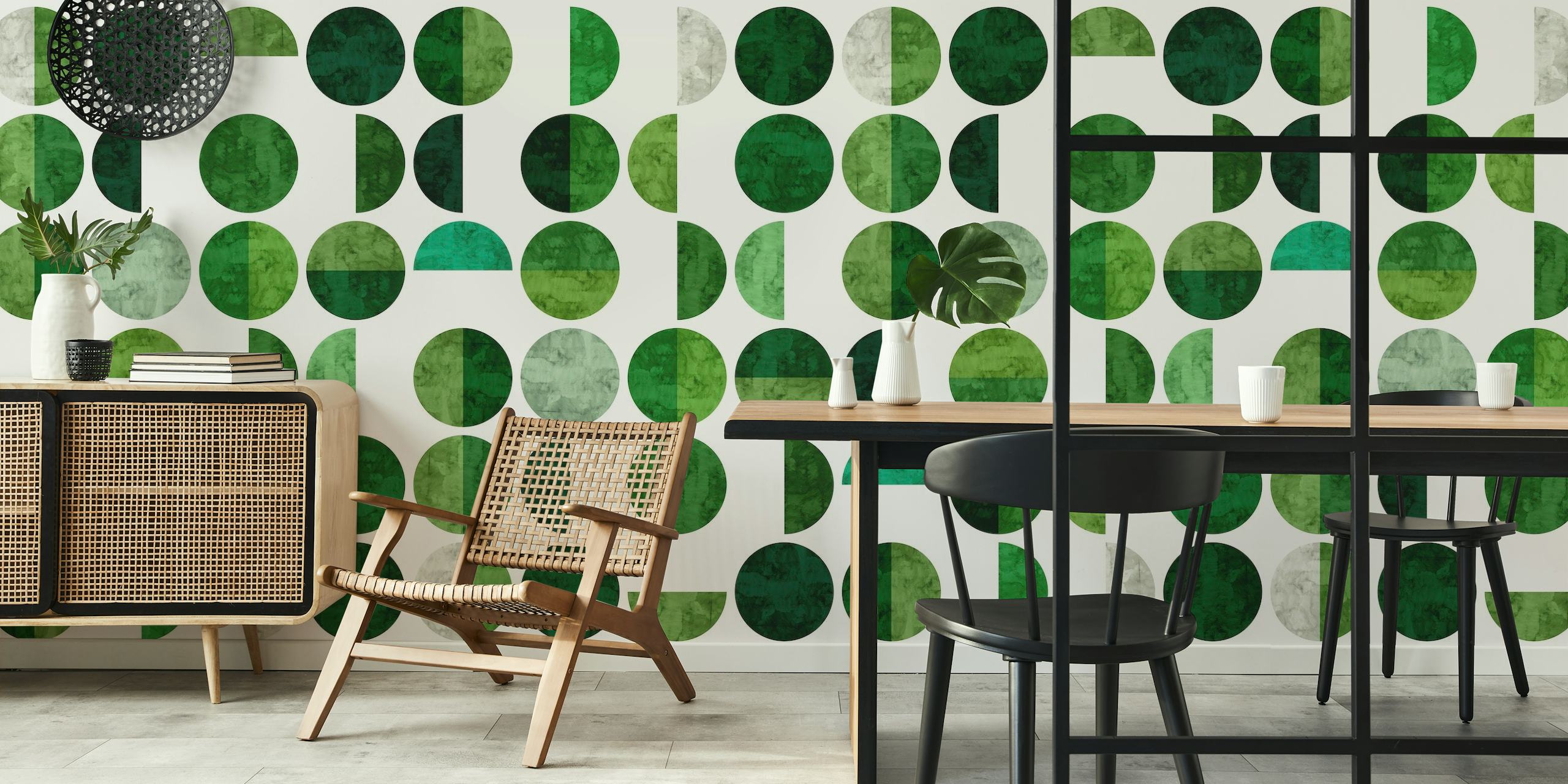 Jade circles wallpaper