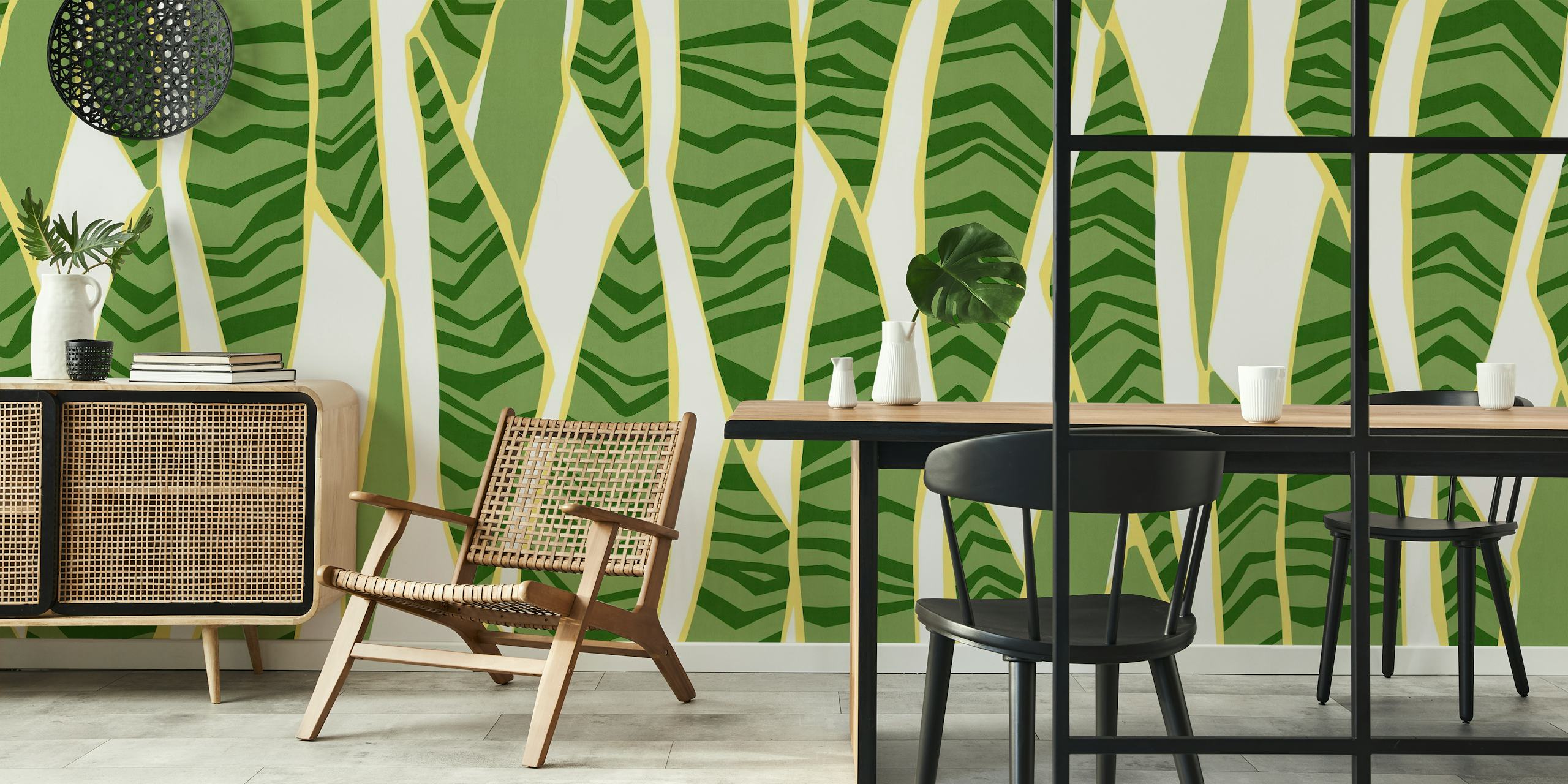 Plant pattern wallpaper