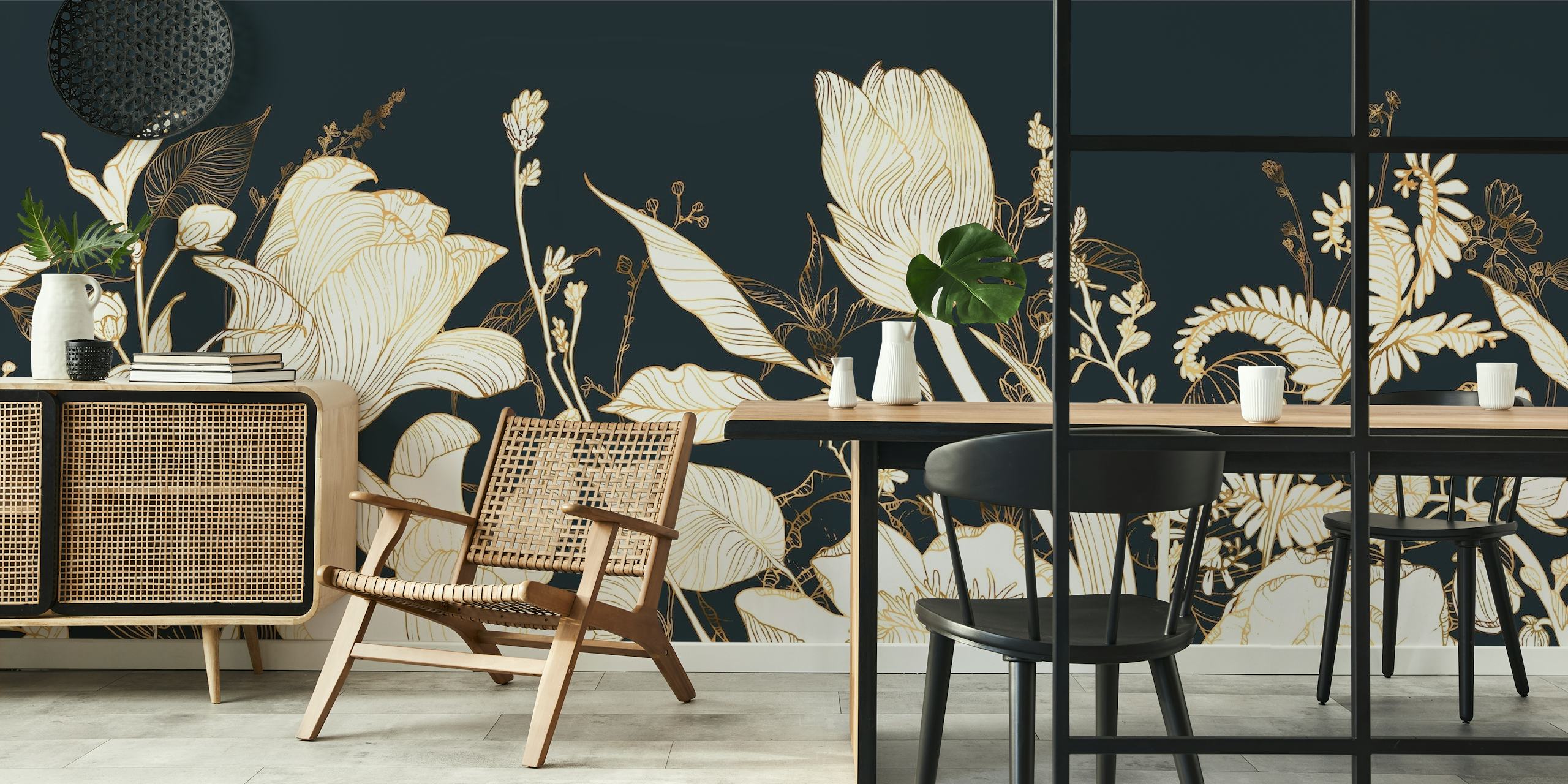 Luxury floral wallpaper