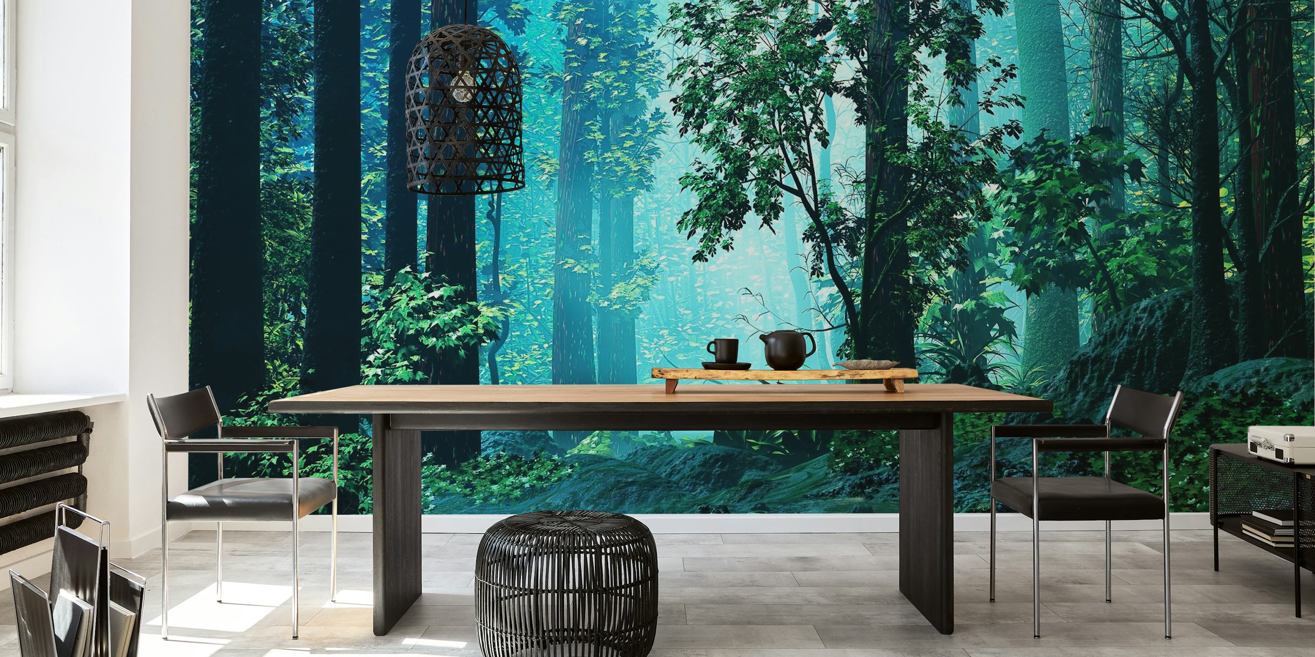 Papel de parede Inside the Woods em um quarto