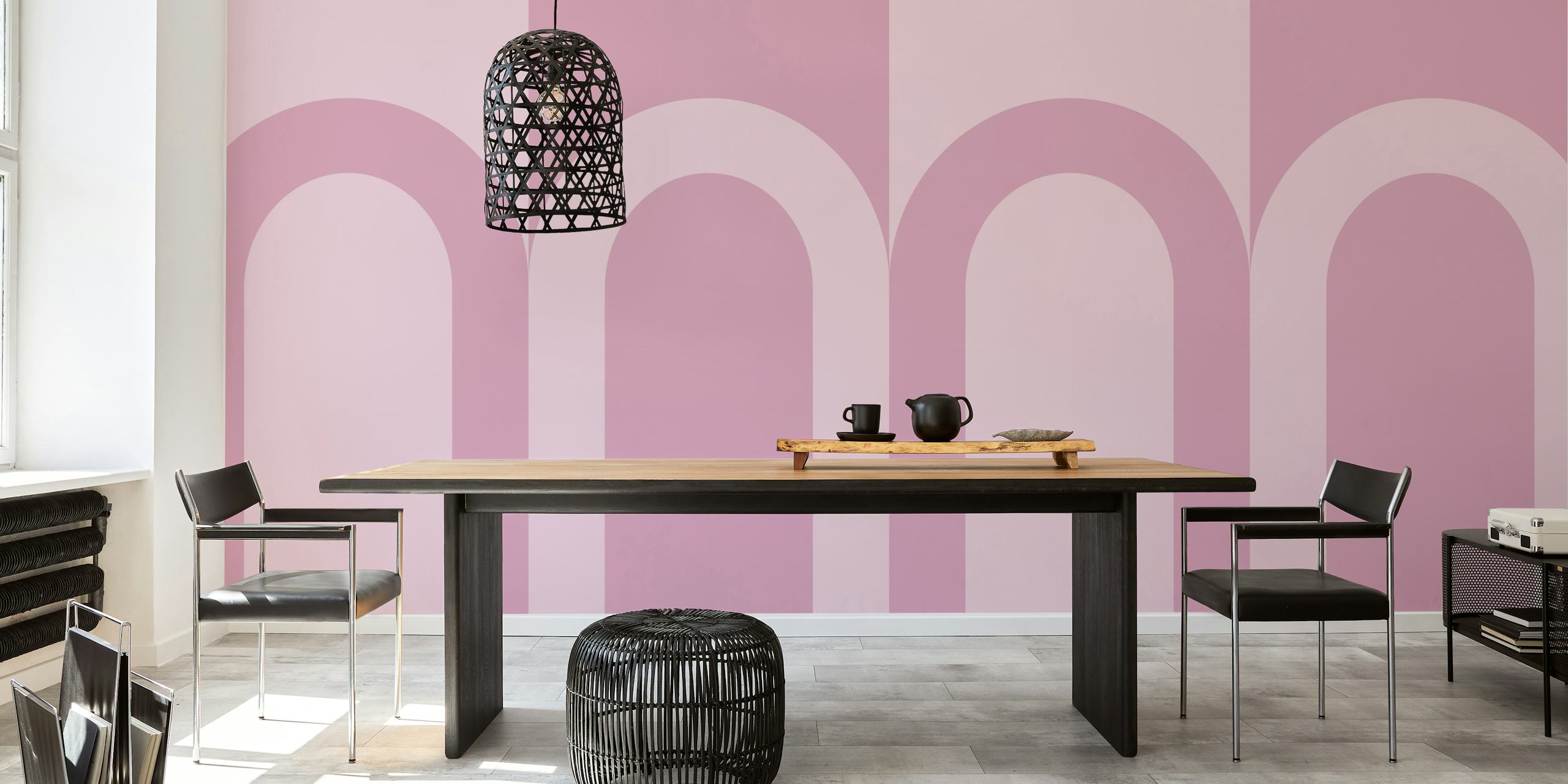 Minimalist Arch Art tapetdesign i et rum