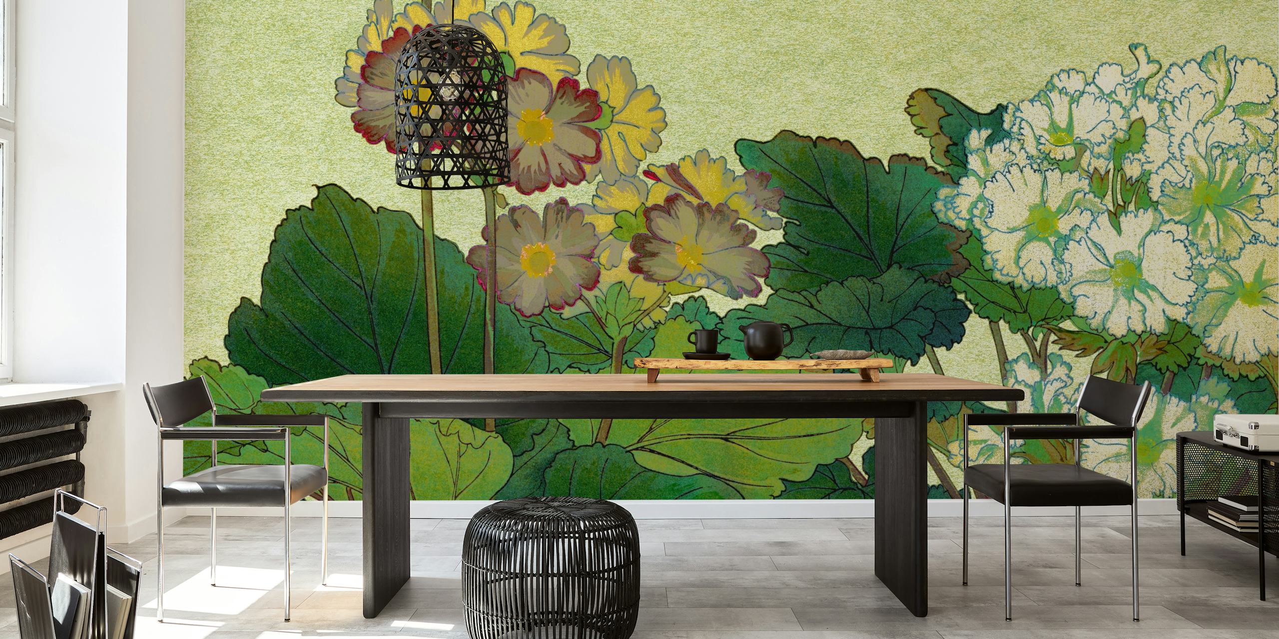 Blossoming Botanical Garden tapet vist i et rum