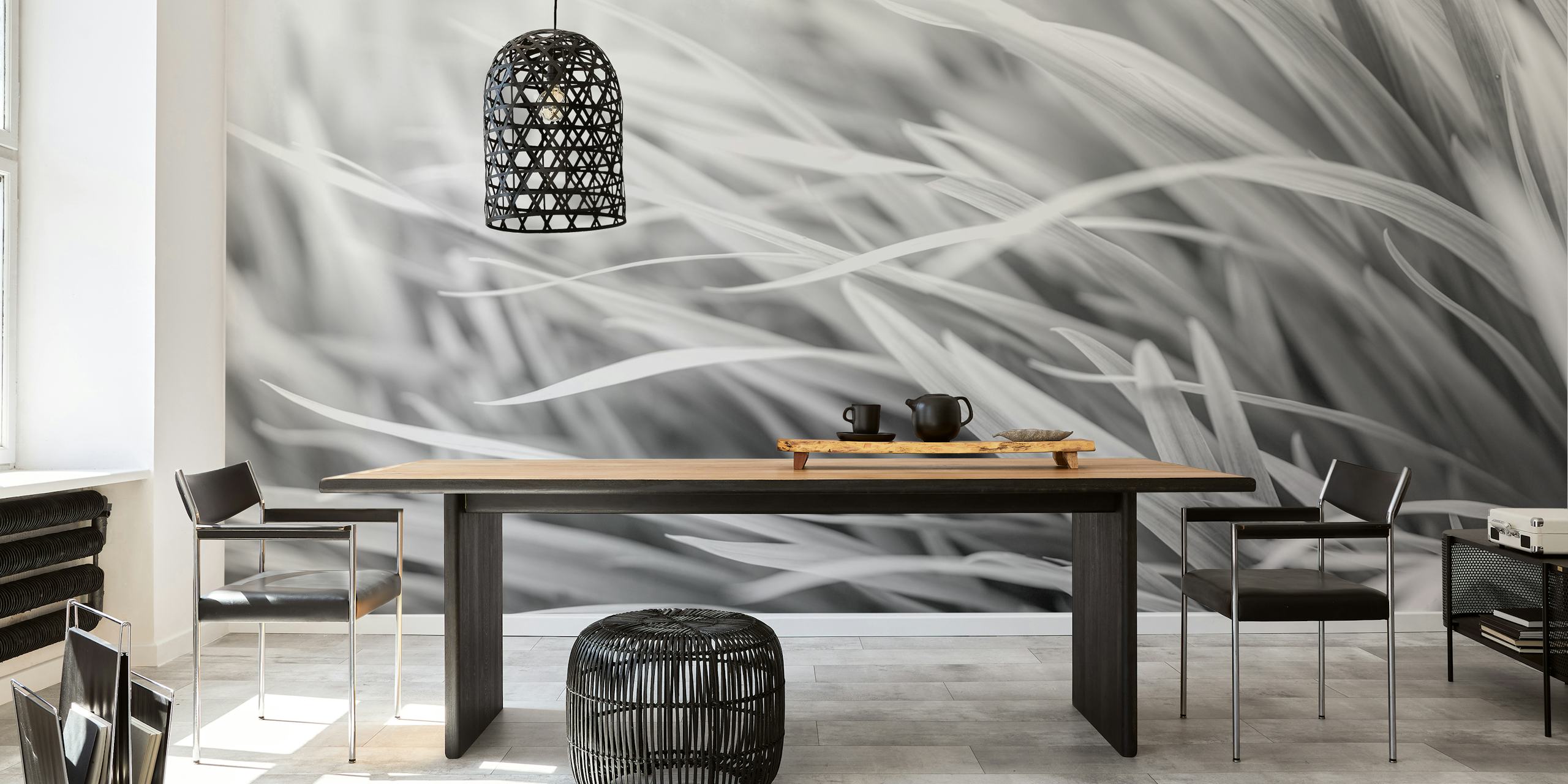 Elegant Grass Dance wallpaper in a room setting