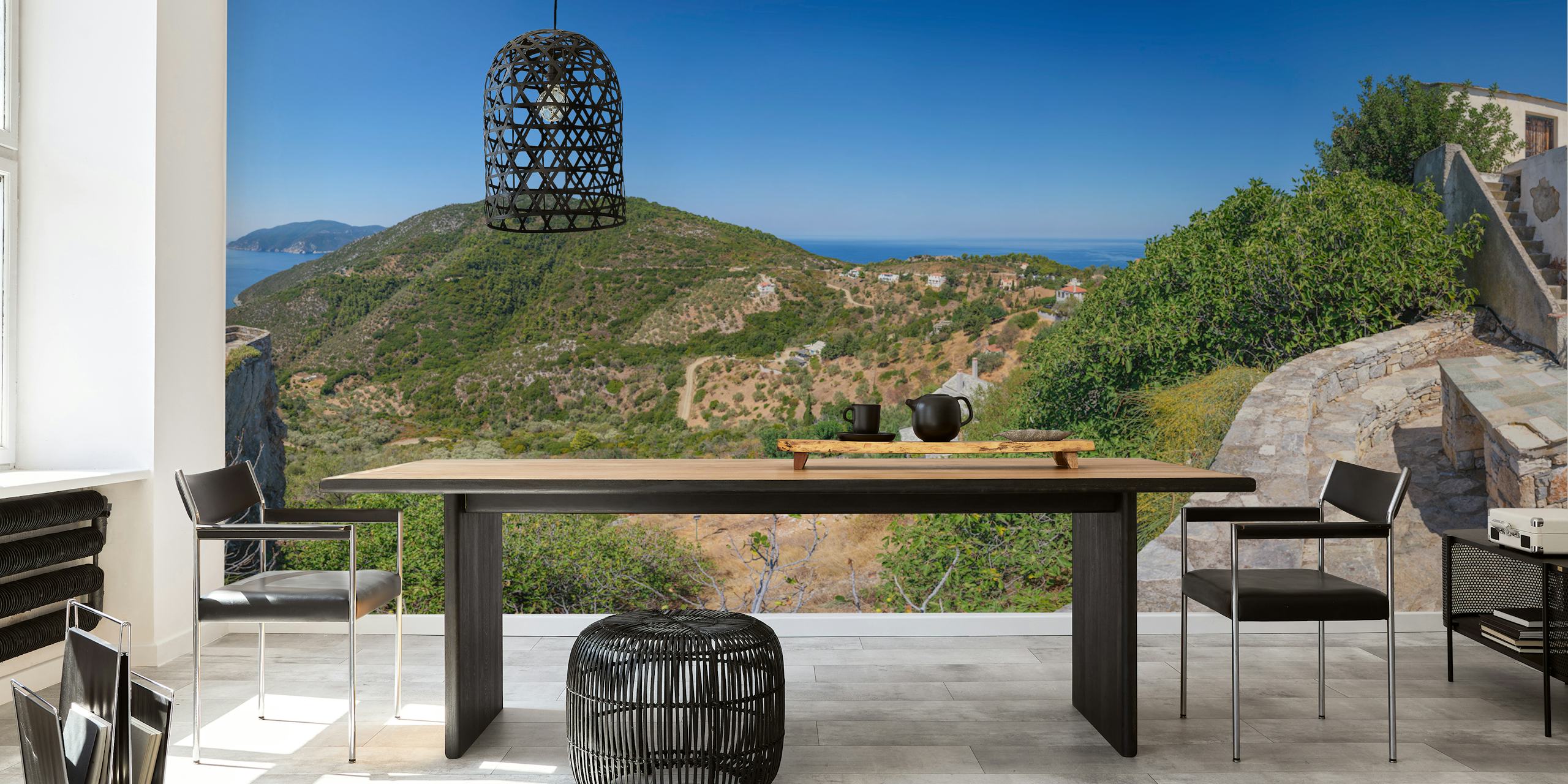 Tapeta Mediterranean Coastal View u sobi