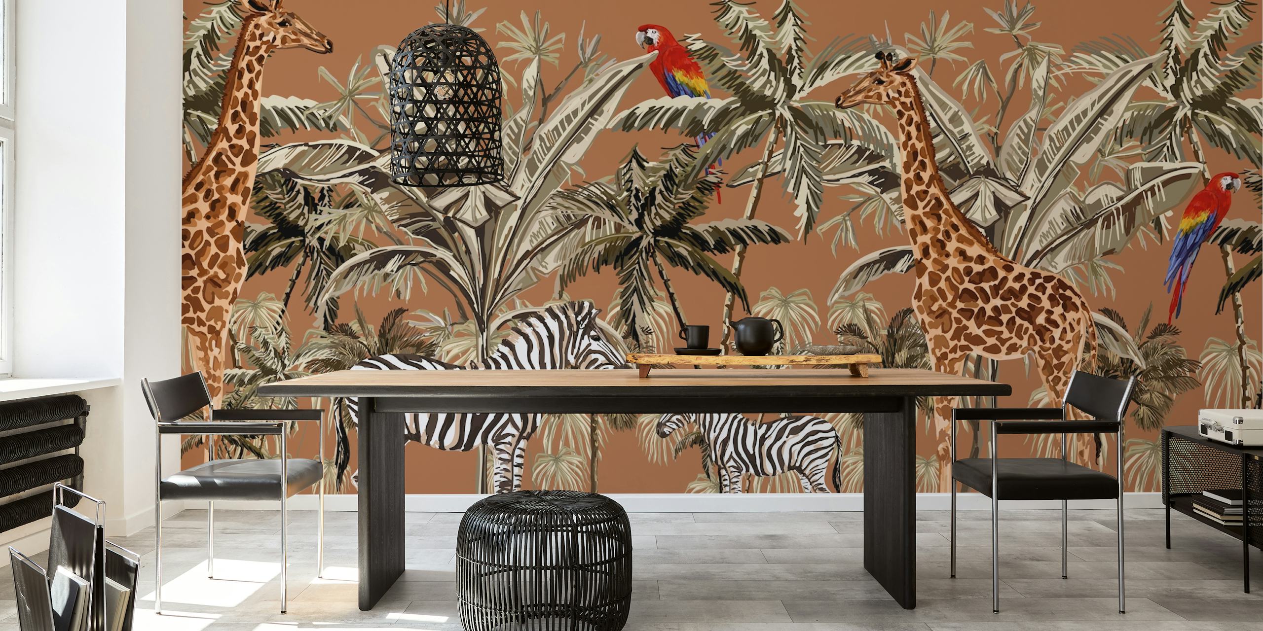 Farverig tapet med dyre designs