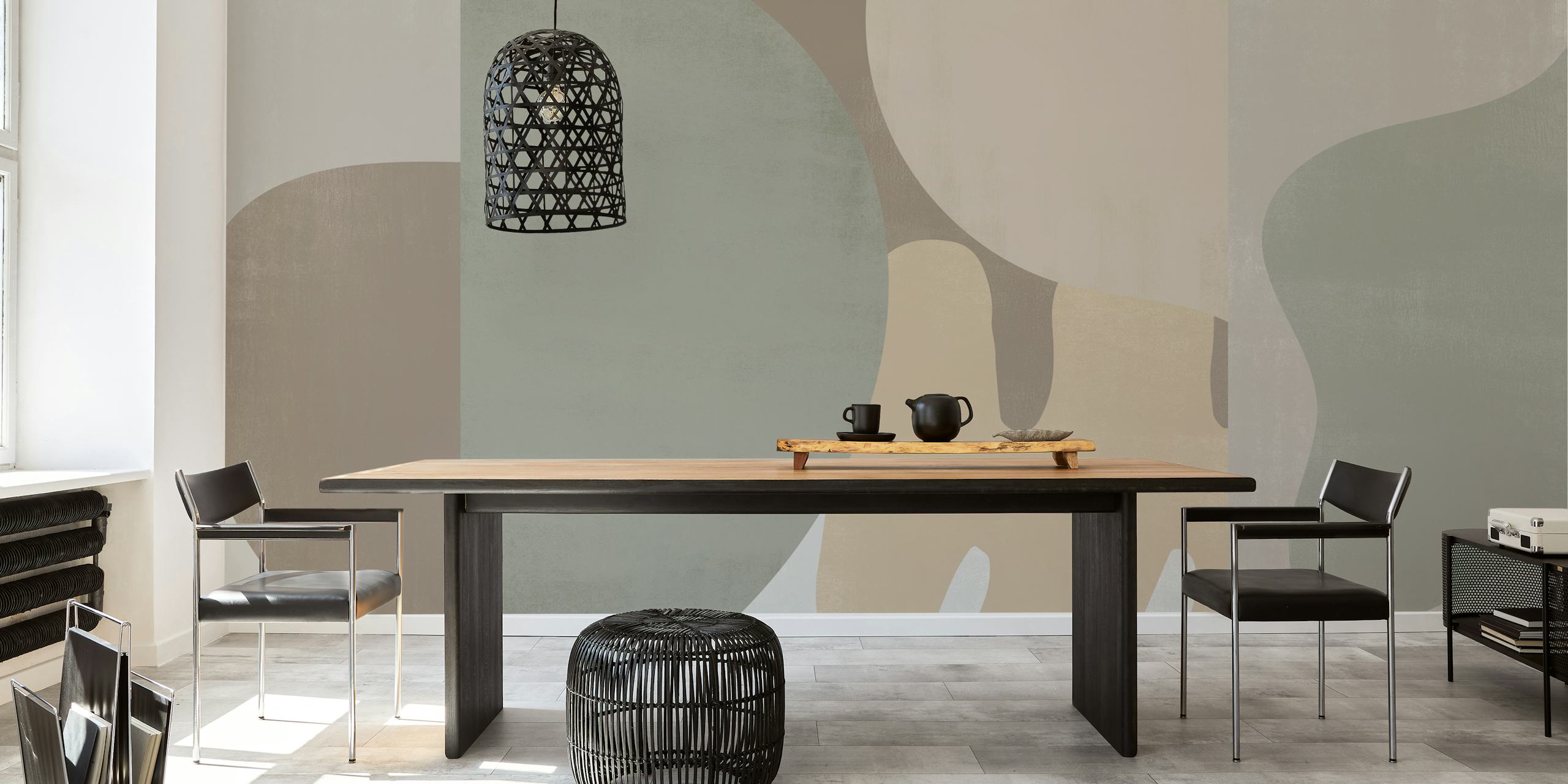 Tapeta Abstract Sand wyeksponowana w pokoju