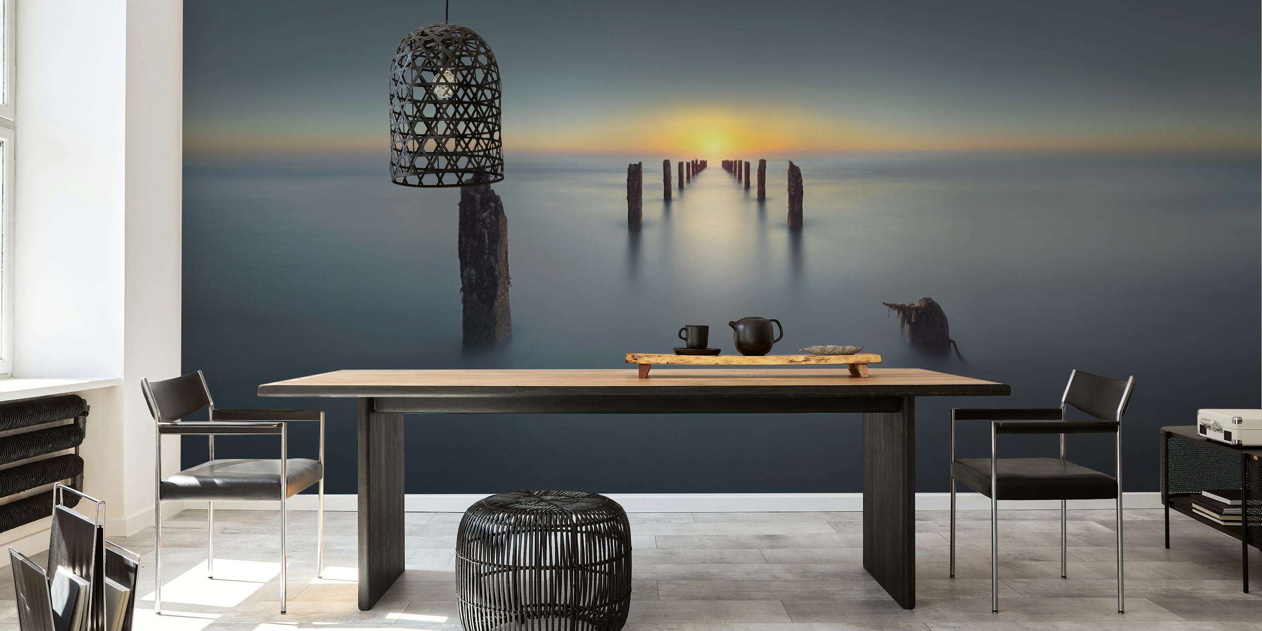 Sfondo Last Light con una scena serena di tramonto