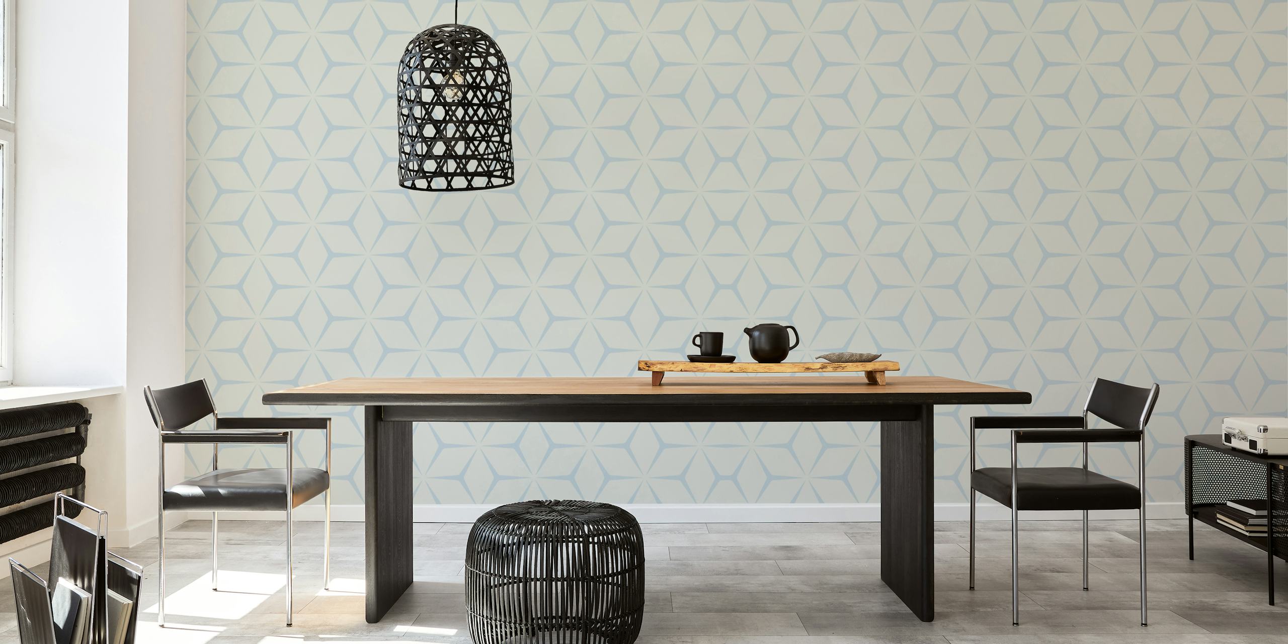 Mid Century Baby wallpaper design in a room