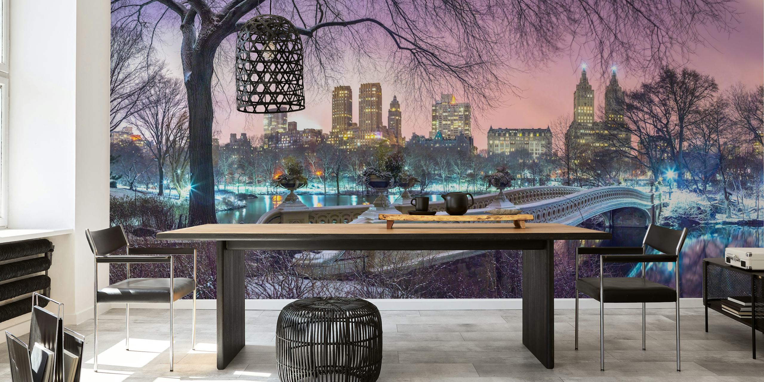 Central Park wallpaper featuring Manhattan skyline