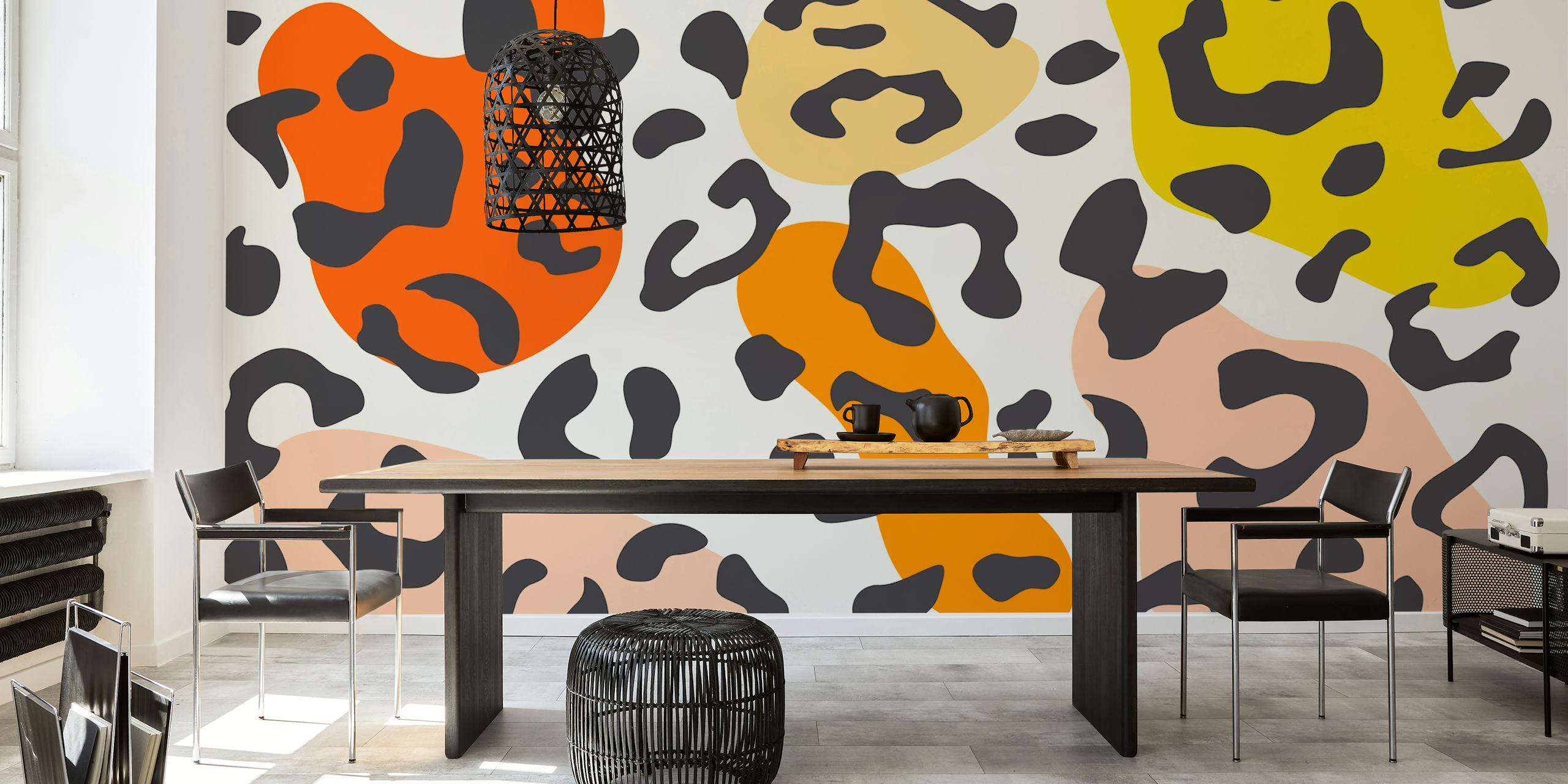 Trendy safari abstract wallpaper design