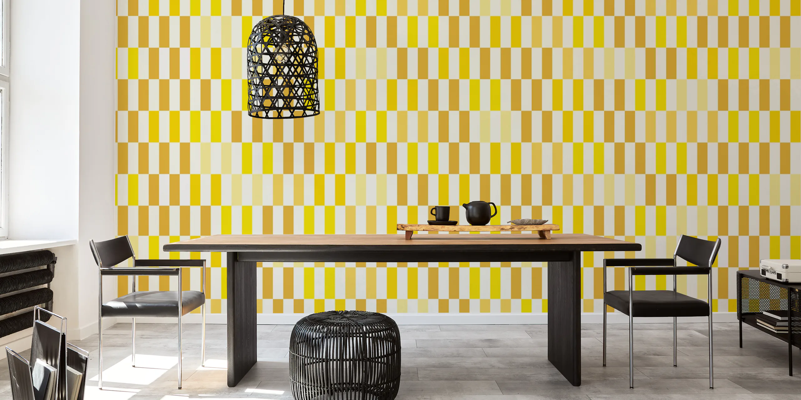 Yellow Blocks Wallpaper - Happywall.com