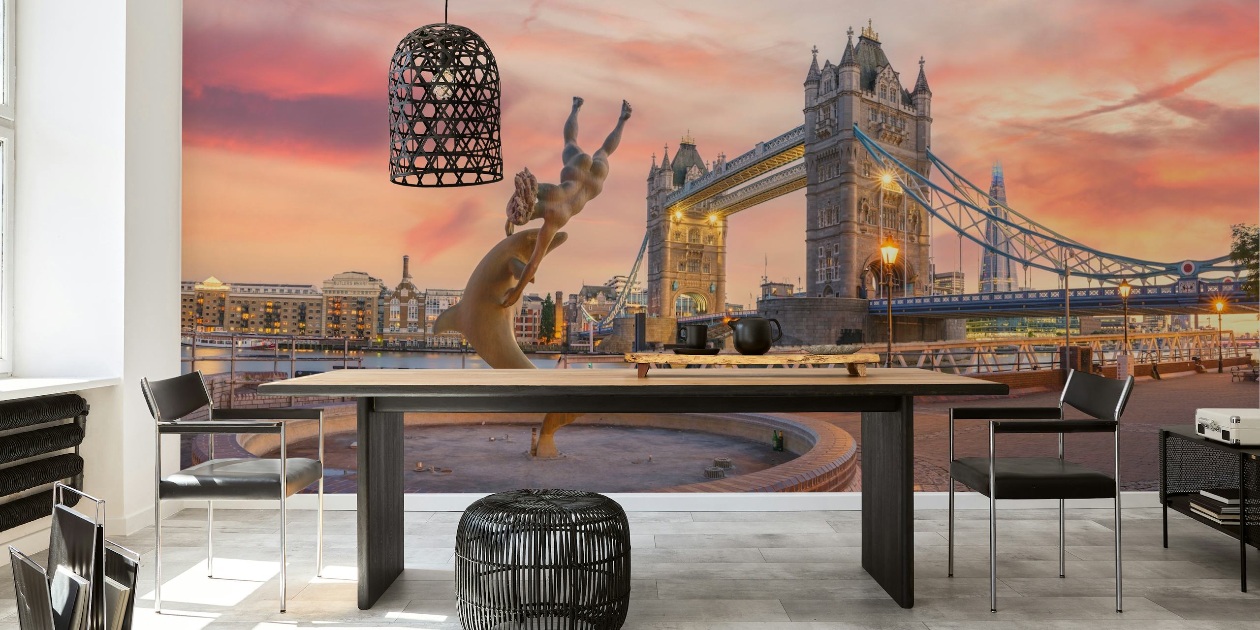 Ταπετσαρία Sunset Splendor at Tower Bridge σε ένα δωμάτιο