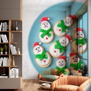 Christmas Snowmen Cookies