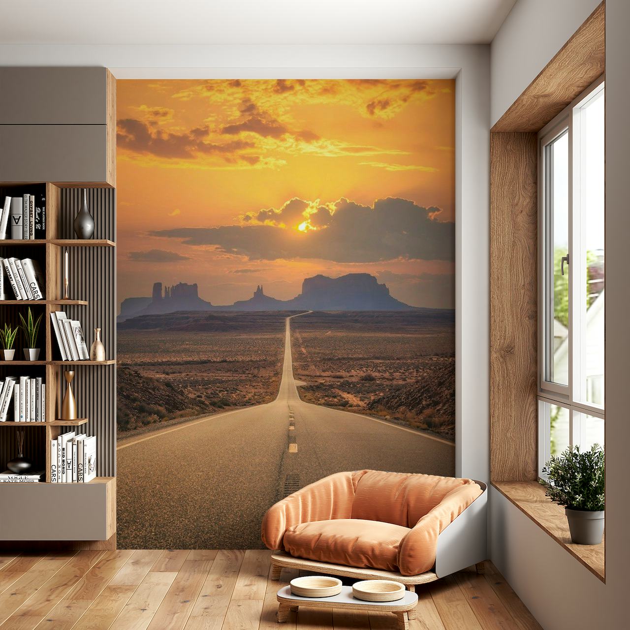 Famous Forrest Gump Road - Monument Valley papel pintado