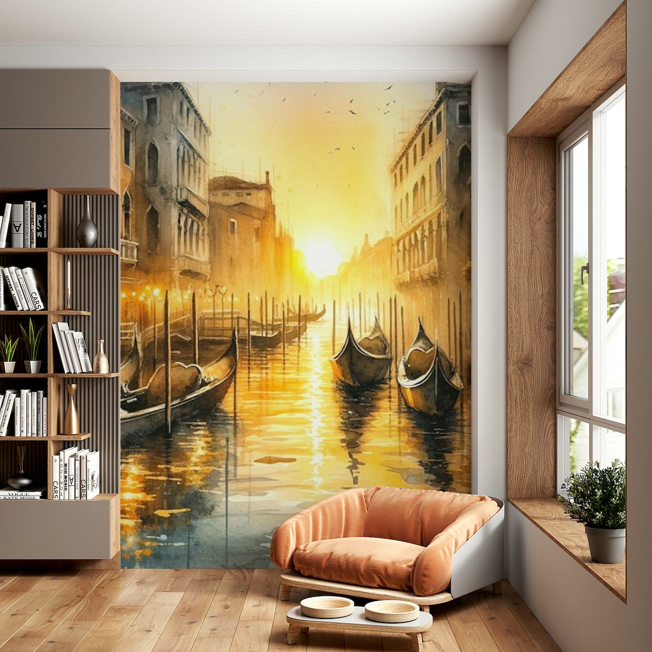 Venetian Sunrise Serenity papel de parede