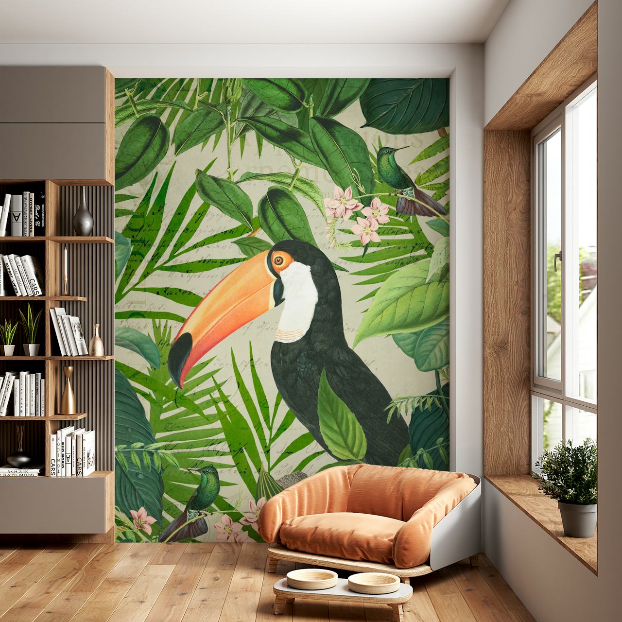 Tropical Toucan tapet i et rum