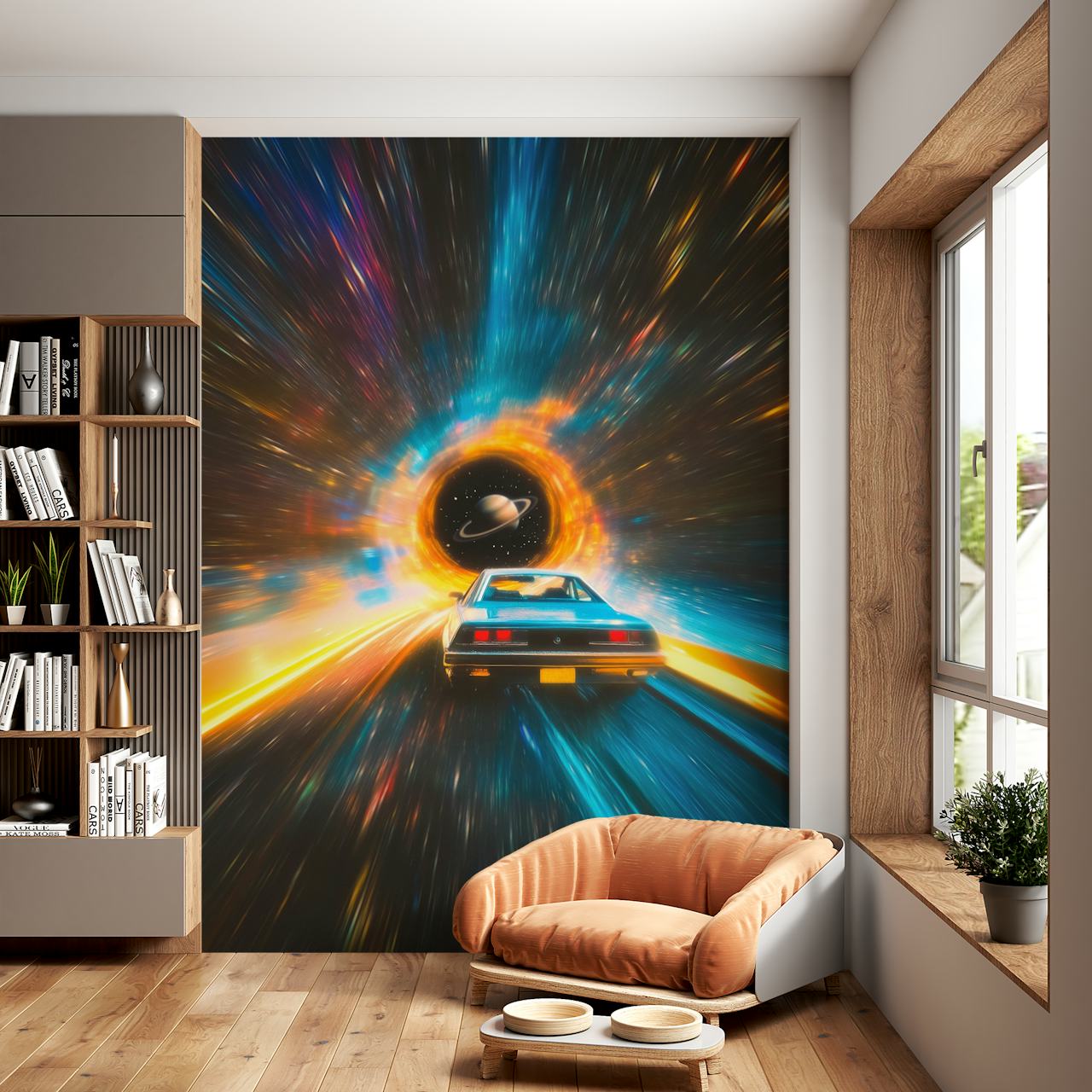 Galactic Journey tapeta u sobi