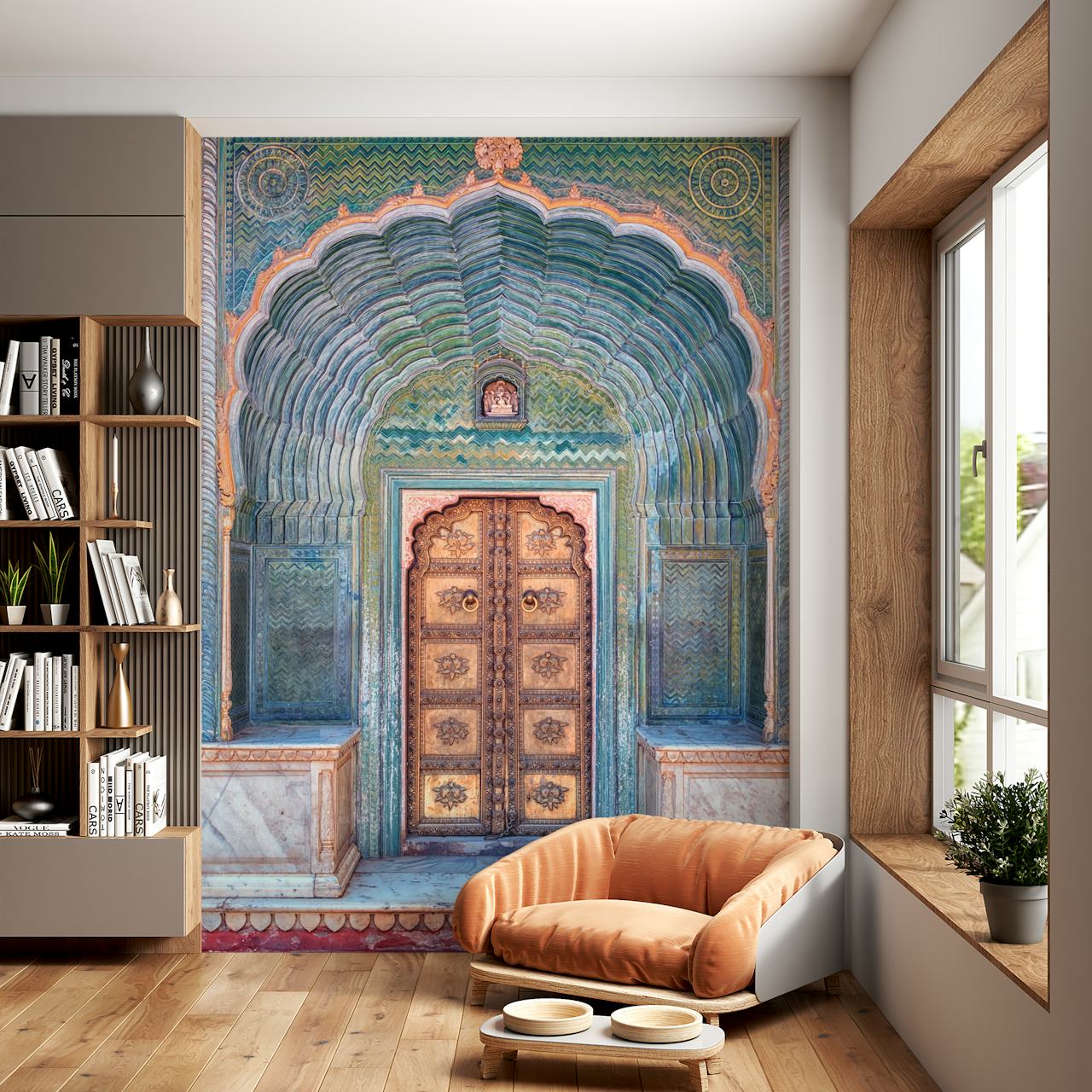 Arhitektonska tapeta City Palace u sobi