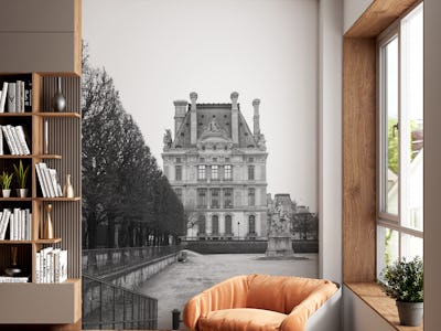 Paris Black and White Scene