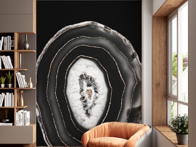 Gray Black White Agate 5