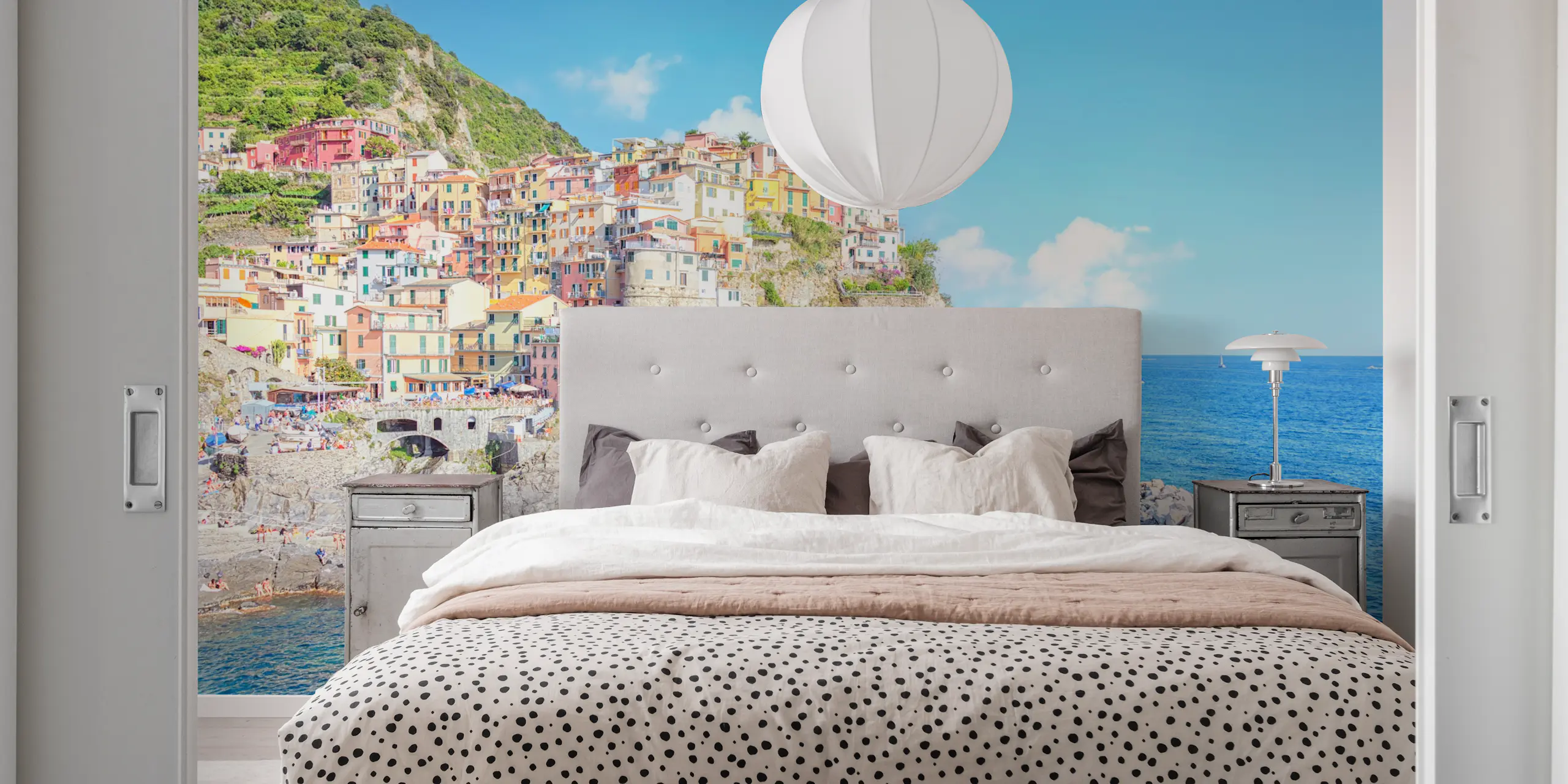 Italian Coastal Scenic Wallpaper
