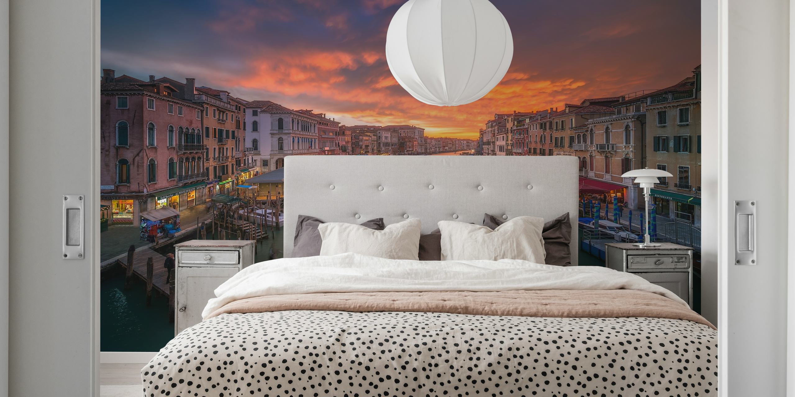 Grand Canal ved solnedgang tapet i et rom