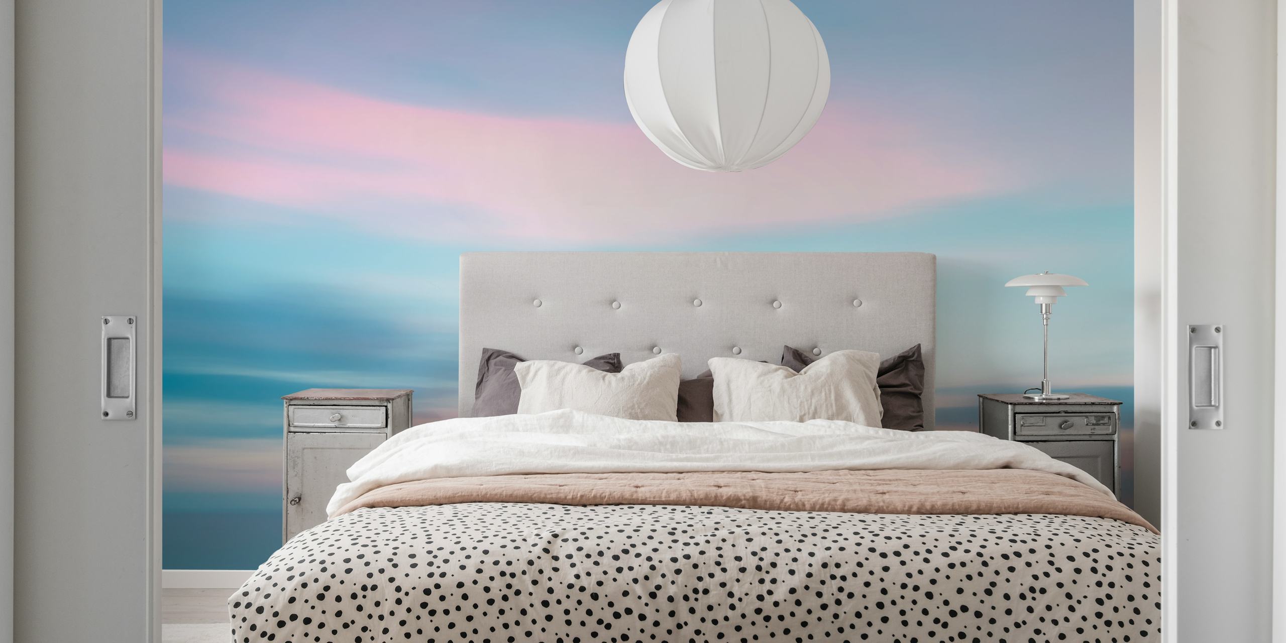 Sky and ocean wallpaper i ett stiligt rum