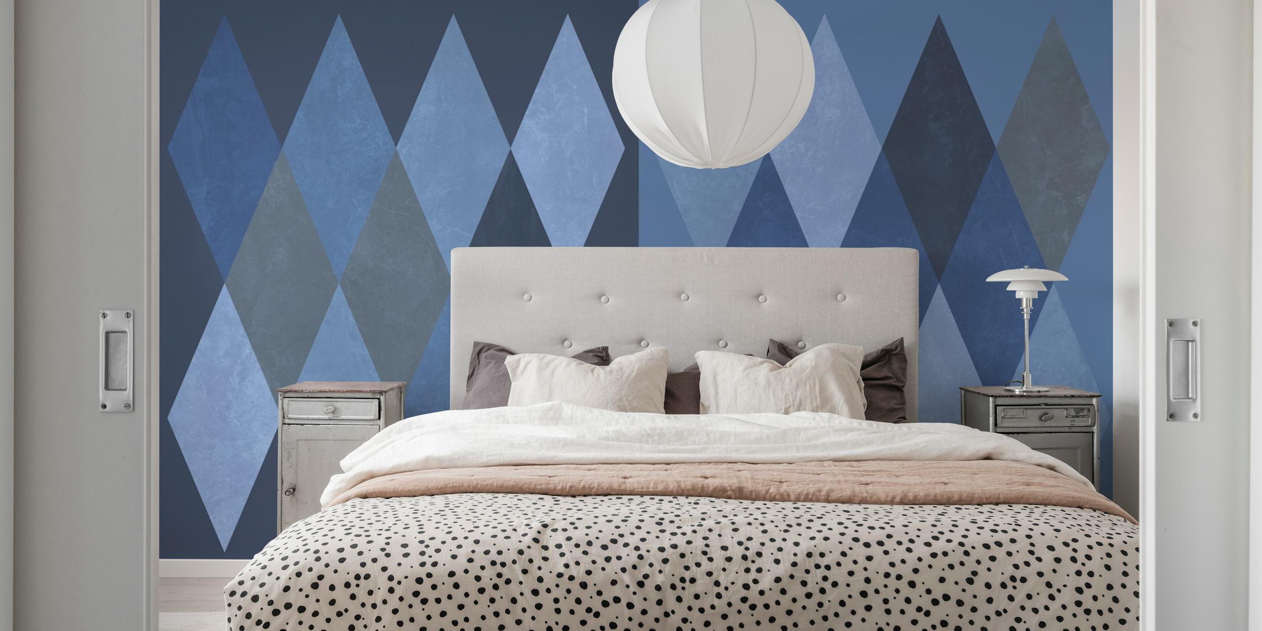 Cobalt Diamond Artistry behangontwerp
